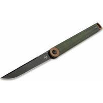 TOGO Nóż Bker Plus Kaizen Green Canvas Micarta | 01BO391 | 4045011233456