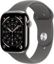 Apple Watch Series 11 GPS + Cellular 46mm Natural Titanium Case with Stone Gray Sport Band - M/L | MFCX4ZR/A | 0195950629507