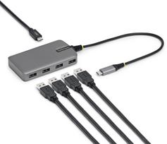 STARTECH.COM 4-Port USB-C Hub 5Gbps Busbetrieben USB-C zu USB-A Hub USB C-Netzteil Port 30cm Kabel Reisehub USBC auf A Adapter | 5G4AC-USB-C-HUB | 0065030906234