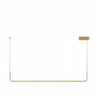 Patinar Led pakabinama linijinė šviestuvė, 90 cm, 12w, 3000k, auksinė