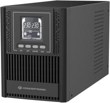 UPS Conceptronic ZEUS52ES1K zasilacz UPS Podwójnej konwersji (online) 1 kVA 900 W 3 x gniazdo sieciowe | ZEUS52ES1K | 4015867238172