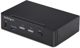 STARTECH.COM 2-Port DisplayPort KVM  4K 60Hz DP 1.2 HDCP 1.4 EDID Management 2-Port USB 3.0 Hub DP KVM Umschalter | P2AD122-KVM-SWITCH | 0065030906548