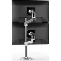 Ergotron LX Dual Stacking Arm, Tall Pole, Black Accents, Polished | 45-549-026 | 0698833065626