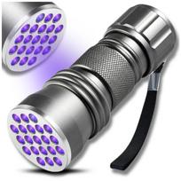 Mini UV žibintuvėlis aliuminis – detektorius, ultravioletinis šviesos šaltinis