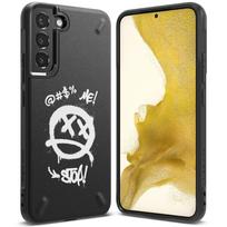 Ringke Onyx dizaino patvarus TPU dėklas Samsung Galaxy S22 + (S22 Plus) juodas (Grafiti)