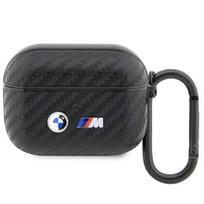 BMW BMAPWMPUCA2 AirPods Pro dėklas juodas/juodas anglies dublio metalinis logotipas