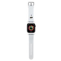 Karl Lagerfeld 3D gumos Karl galvos apyrankė Apple Watch 38/40/41mm - balta
