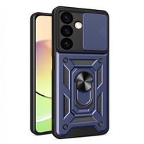 Hibridinė Armor Camshield apsaugine dėklas Samsung Galaxy S24 su kamerų dangteliu - mėlynas