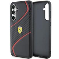 Ferrari Twist Metal Logo dėklas Samsung Galaxy S23 FE - juodas