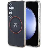 Mercedes Double Layer W Raudonas MagSafe dėklas Samsung Galaxy S24 - juodas