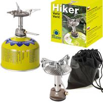 Lengviausias turistinis viryklė dujų kasetėms (ventilis arba sriegis) HIKER 70 gramų 2.4kW