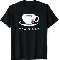 I Love English Tea UK Flag Fun Novelty Souvenir Memorabilia T-Shirt 2XL