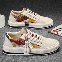 Madinga tendencija Žemi drobės batai Vyriški vasaros mados tendencija Platforminiai sportbačiai Patogūs kvėpuojantys laisvalaikio batai Zapatos para hombres 39 smėlis