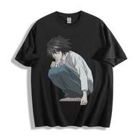Death Note L Thinking Pose T-Shirt - Iconic Anime Unisex Tee XL