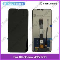 Pilnas LCD ekrano ir jutiklinio skydelio surinkimas, skirtas Blackview A95