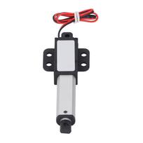 Mini linijinis aktuatorius su sparnu 24V DC elektrinis linijinio judesio aktuatorius sofos robotui 50 mm eiga 20 N stūmimas 30 mm/s greitis