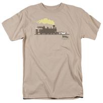 Back To The Future III Pushing The Delorean T-Shirt Sizes S-4XL NEW S