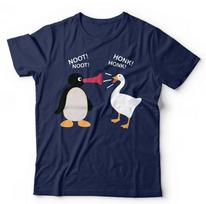 Pingu Marškinėliai Noot Noot Honk Honk Unisex ir Vaikams Untitled Goose Game Juokingi L