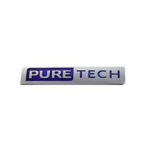 3D Premium Puretech Pure Tech automobilio sparno galinės lipduko emblemos ženklelis Lipdukas black
