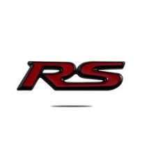 3D Metalo RS Logotipo Emblema Galinio Sparno Bagažinės Ženkliukas Lipdukas For FIT Jazz Civic HRV Jade Priekinės Grotelės Emblema Automobilio Aksesuarai