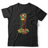 Melted Rubik Cube Tshirt Unisex and Kids Puzzle Melting Toy Retro Vintage M