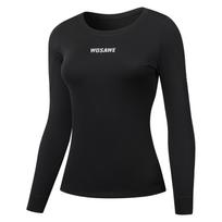 WOSAWE Women Motorcycle Thermal Fleece Underwear Autumn Winter Sexy Ladies Intimates Compression Base Layers Shaping Tops Bottom S juoda