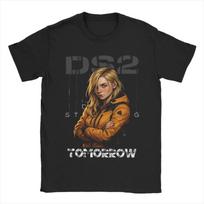 Death Stranding 2 Tomorrow T Shirts Men Pure Cotton Vintage T-Shirt Crewneck Video Game Tees Short Sleeve Tops Gift Idea S juoda