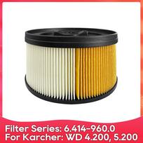 Suderinamas su ( Karcher WD 4.200, 5.200 M, 5.300 M, 5.500 M, 5.800 eco!ogic, 6.414-960 ) Dulkių siurblio filtro priedas