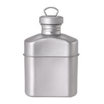 Lixada 1100ml Titano Vandens Butelis Itin Lengvas Virdulys Gėrimo Butelis Su Kamufliažiniu Maišeliu Lauko Indai 1100ml  Bottle