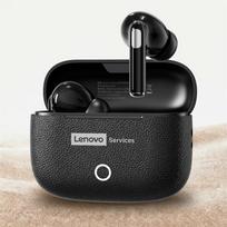 NAUJOS Lenovo LE221 belaidės Bluetooth 6.0 ausinės su ENC triukšmo slopinimu, TWS ausinės, 24 val. ilgas baterijos veikimo laikas, ausinės su mikrofonu juoda