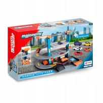 Garažas su 5 transporto priemonėmis Majorette City Flex