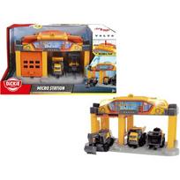 Žaislinis mini garažas Dickie Toys, su šviesos ir garso efektais bei įmontuotu diktofonu, geltonas