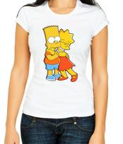 Bart Lisa apkabinimas, Simpsonai Moteriški 3/4 rankovių marškinėliai L202 4XL