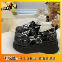 Small leather shoes platform lolita Mary Jane shoes 2025 muffin height increase sweet subculture Japanese Lolita single shoes 35