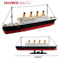 Kruizinis laivas RMS Titanic Valties konstravimo kaladėlių žaislų rinkinys Miesto modelio statybos laivo kaladėlės Žaislai vaikams Suaugusiems Dovana Be dėžutės