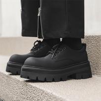 Madingi vyriški batai Didelės galvos Storu padu Laisvalaikio Derby batai Retro Aukštos kokybės Mada Patogus Universalūs Vyriški odiniai batai Zapatos Hombre 36