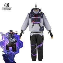 Prieš Iso Cosplay Kostiumas Žaidimas Valorant Iso Cosplay Kostiumas Vyriškas Kovinis Uniforma Helovino Šventės Apranga L