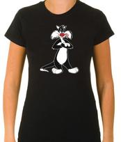 Sylvester The Cat-2 Women 3/4 Short Sleeve T-Shirt L807 4XL