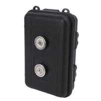Magnetinė laikymo dėžutė 15,5x10x4,5cm Vandeniui atsparus magnetinis raktų laikiklis po automobiliu su 4 saugos sagtimis black