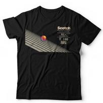 VHS T Shirt Scotch VIdeo Cassette Unisex Retro Vintage 70's 80's 90's Classic 3XL