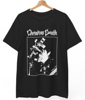 Christian Death Marškinėliai, Medvilniniai Juodi Marškinėliai, Unisex Marškinėliai S