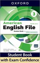 American English File fourth edition Level 3 Student Book with access to Exam Confidence: Print Student Book and 2 years' access to Student Resources, and Exam Confidence, available on Oxford English Hub.
