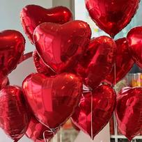 10–200 vnt. Raudonos Širdelės Folijos Balionai Pripučiami Helio Balionai „Pasidaryk pats“ Gimtadienio Šventės Papuošalai Valentino Dienai Vestuvių Šventei Dovanos 10PCS&10inch raudona