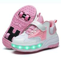 Deform Roller Skate Shoes Professional Double Row 4-Wheel Skates Youth  Men Women Parkour Runaway Sneakers With 4 Wheels Shoes 41