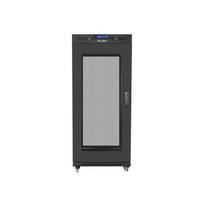 LANBERG  Installation cabinet rack 19 27U 600x800 black, perforated door lcd (flat pack) | FF01-6827-23BL  | 5901969430394