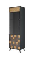 Cama MEBLE Cama display cabinet 1D SOUL 192/60/45 | WIT SOUL1D  | 5903815004766