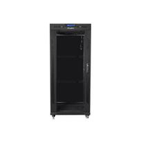 LANBERG  Installation cabinet rack 19 27U 600x800 black, glass door lcd (flat pack) | FF01-6827-12BL  | 5901969430387
