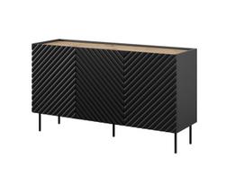 Cama MEBLE 3D2SZ ONDA chest of drawers 150x45x85 black | 301421  | 5903815008986