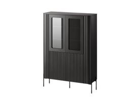 Cama MEBLE Cama VERA display cabinet 110x40x160 matt black | 471010  | 5903815010873