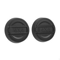 2x Car Exterior Door Lock Keyhole Cover Protection Cap Anti Rust Vehicle Trim Decoration